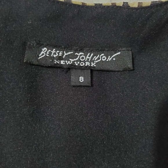 Betsey Johnson Black and Gold Midi Dress - Picture 9 of 10